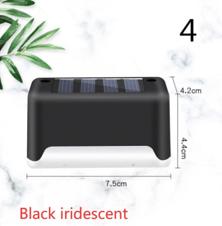 Imported Upgrade Waterproof LED Solar Fence Patio Stairs Garden Pathway Step Yard