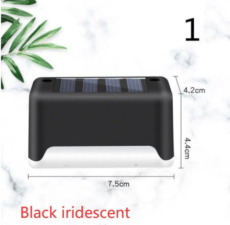 Imported Upgrade Waterproof LED Solar Fence Patio Stairs Garden Pathway Step Yard