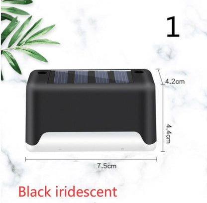 Imported Upgrade Waterproof LED Solar Fence Patio Stairs Garden Pathway Step Yard