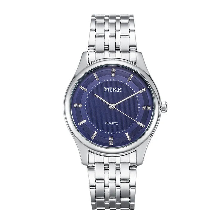 MK MIKE waterproof quartz, steel band for men,women, suitable for business and casual wear.