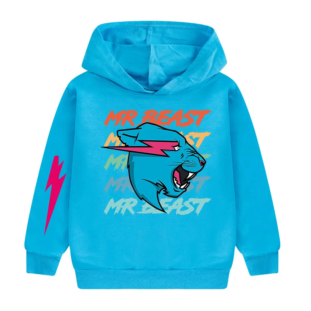 Cross-border hot supply MR BEAST children's hoodie sweater