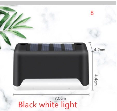 Imported Upgrade Waterproof LED Solar Fence Patio Stairs Garden Pathway Step Yard