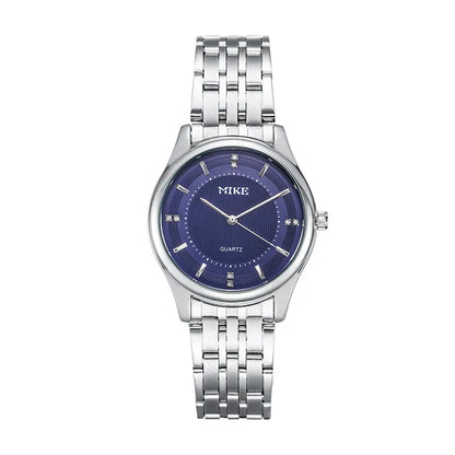 MK MIKE waterproof quartz, steel band for men,women, suitable for business and casual wear.