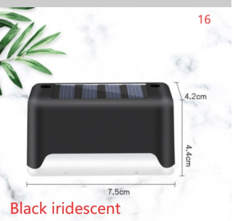 Imported Upgrade Waterproof LED Solar Fence Patio Stairs Garden Pathway Step Yard