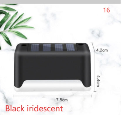 Imported Upgrade Waterproof LED Solar Fence Patio Stairs Garden Pathway Step Yard