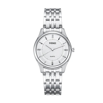 MK MIKE men's watch women's watch waterproof quartz watch steel band couple watch band business simple casual watch