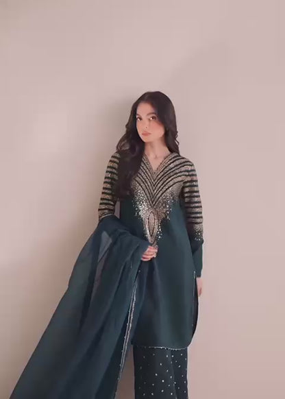 Jazmin, Premium lawn shirt Bamber Chiffon, Dupatta & Lawn trouser