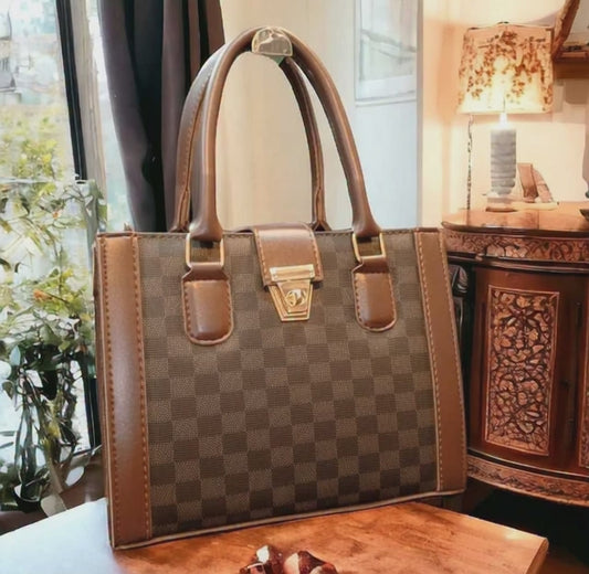 Elite dark brown handbag for ladies