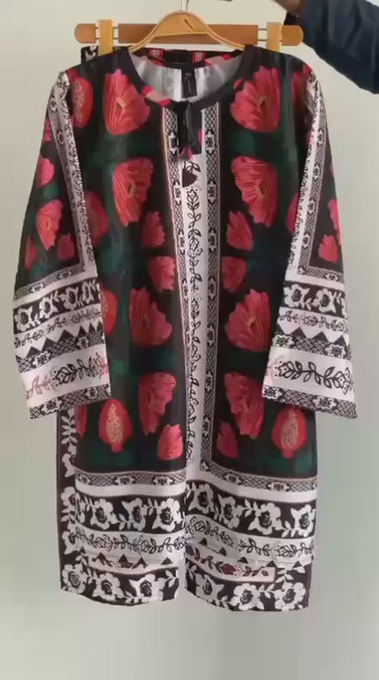 New Arrival stitched 2 piece printed shirt, trouser