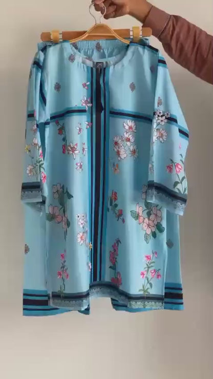 Stitched grip printed shirt and trouser
