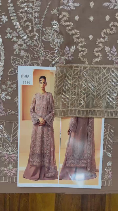 Chiffon embroidered