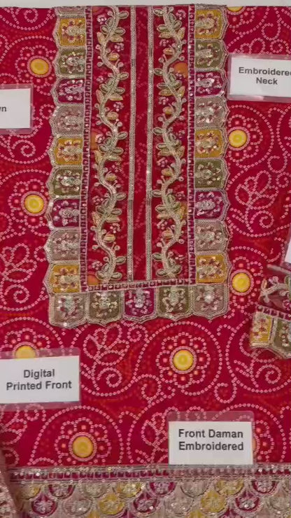 Aneela’s, By Al Nisa Embroidered dress