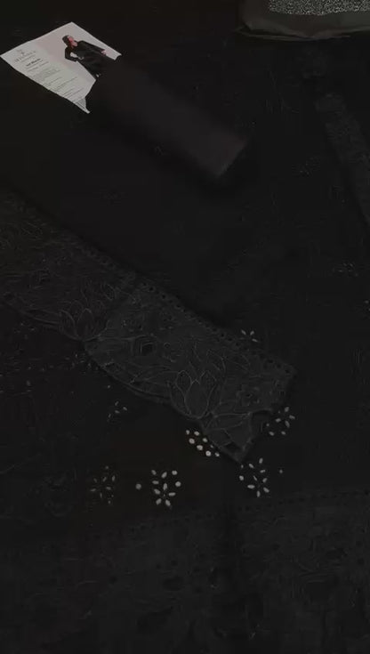 Agha Noor luxury, Fine Quality 90/70 Lawn with Ready to wear Chiffon Emb Dopatta*
