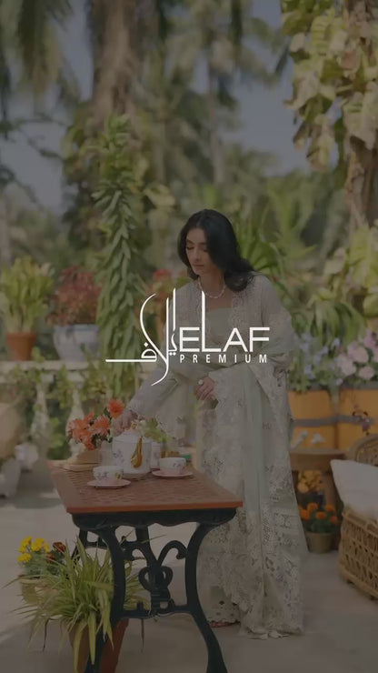 ELAF EMBROIDERED CHICKENKARI COTTON
