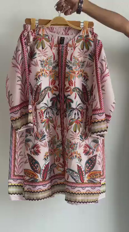 Stitched grip printed coord-set