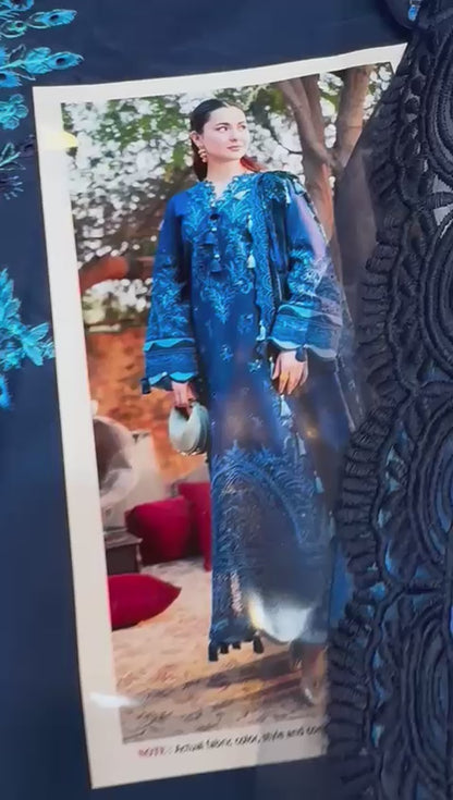Zara Shahjahan luxury, Fine Quality 90/70 Lawn with Digital Diamond print Dopatta*