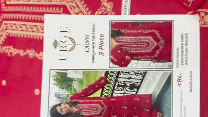URGE : PURE LAWN 2PC EMBROIDERED