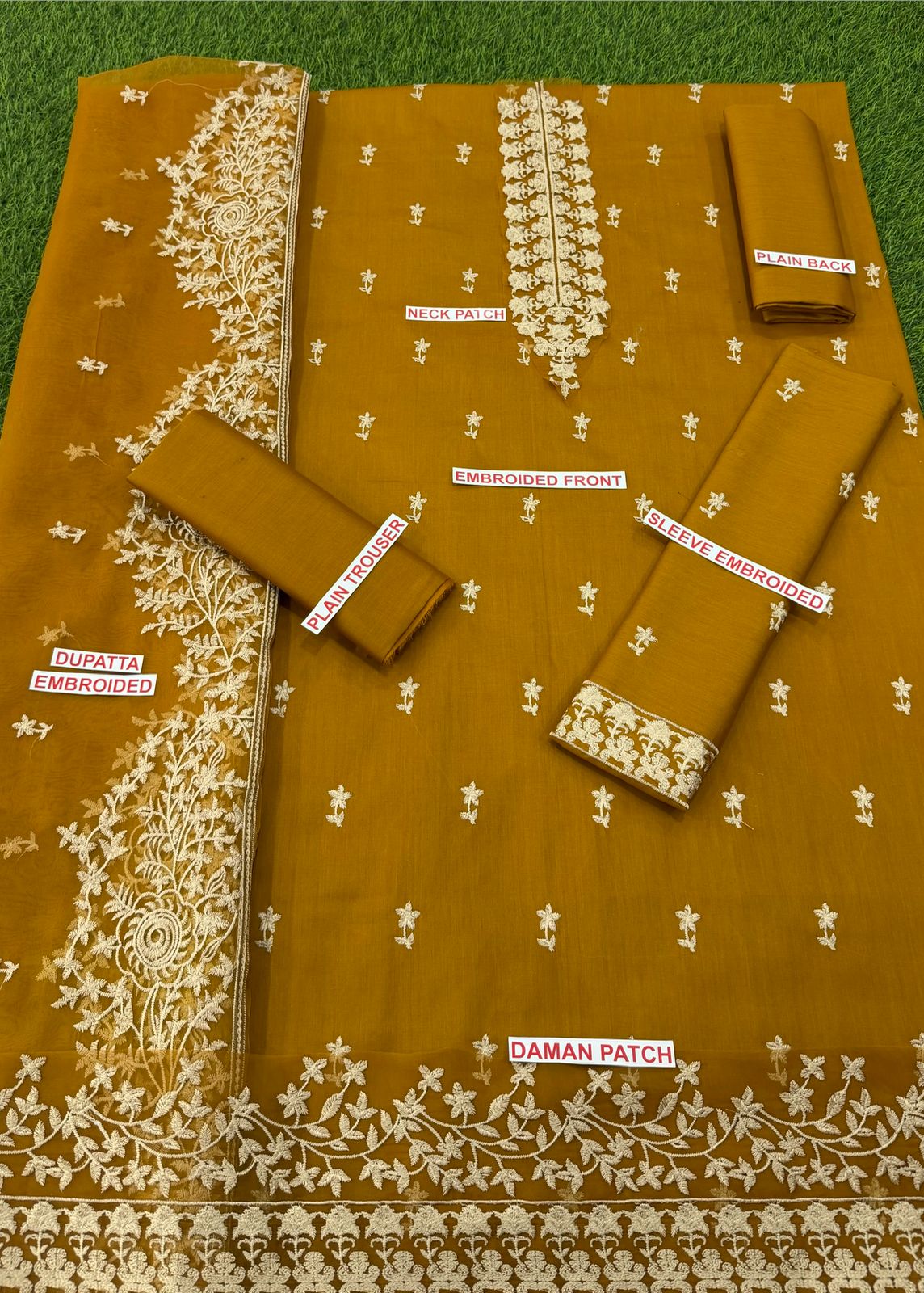 *CROSS STITCH🟡 *FABRIC*LAWN 90/70*3pc