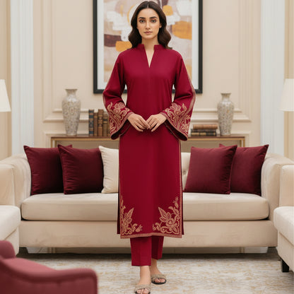 SAPPHIRE, PURE LAWN 2PC EMBROIDERED