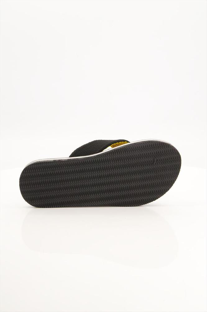 Black camel flip flop