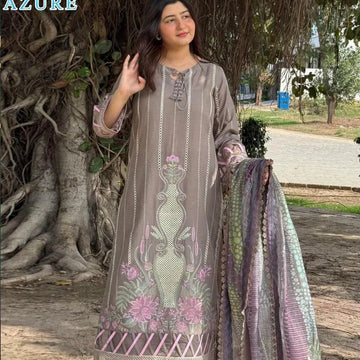 3 women's embroidered unstitched suit
