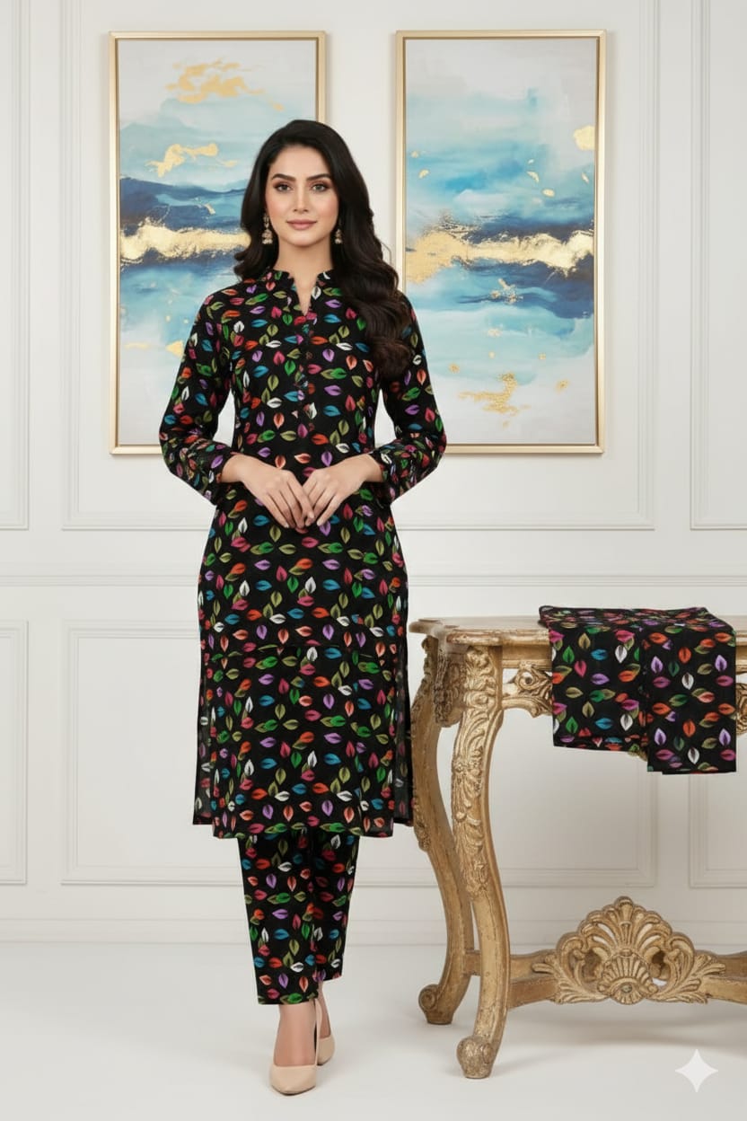 Floral Prints New Arrival,Summer Collection 2026, 2pc,Front Full Digital Printed Shirt*