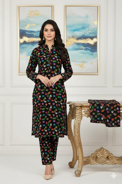 Floral Prints New Arrival,Summer Collection 2026, 2pc,Front Full Digital Printed Shirt*