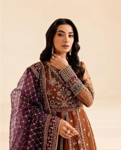 Brand FARASHA*Fabric overview*
Complete Net frock with Shamose Silk trouser