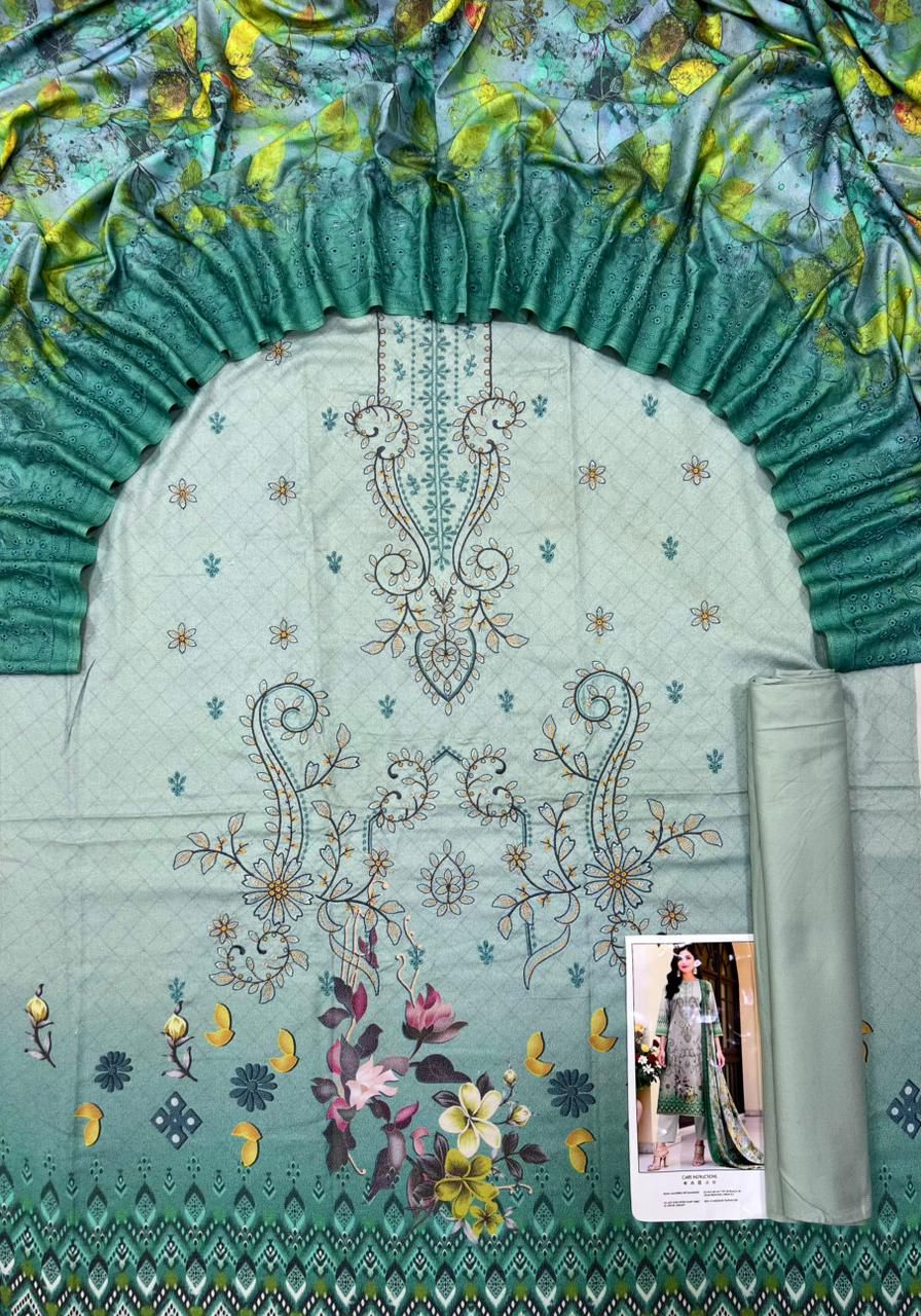 Ladies dhanak Sapphire elegant