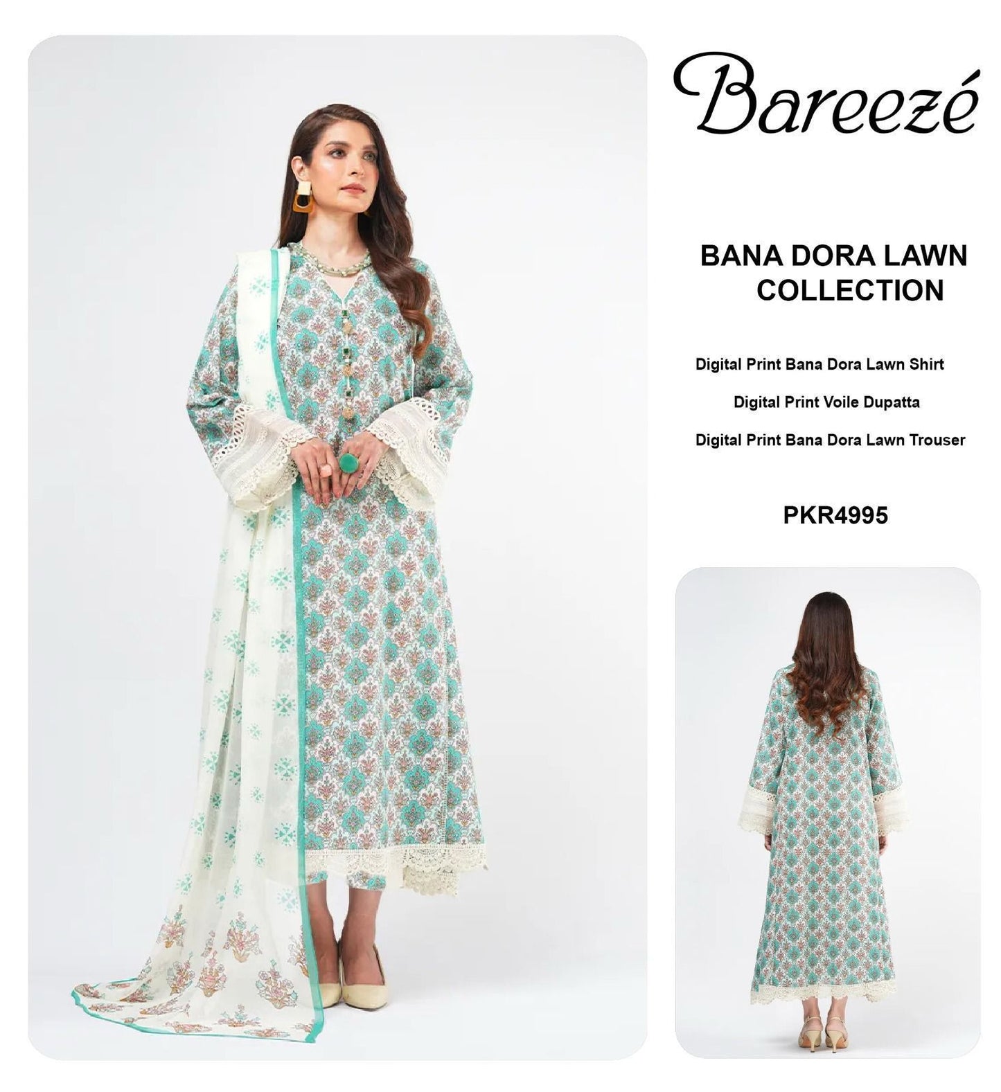 BAREEZE 💯💯**Summer Collection 2026* LAWN 90/70*
AIR JET BANA DORA*