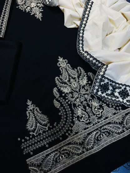 Women's embroidered unstitched dress Batik