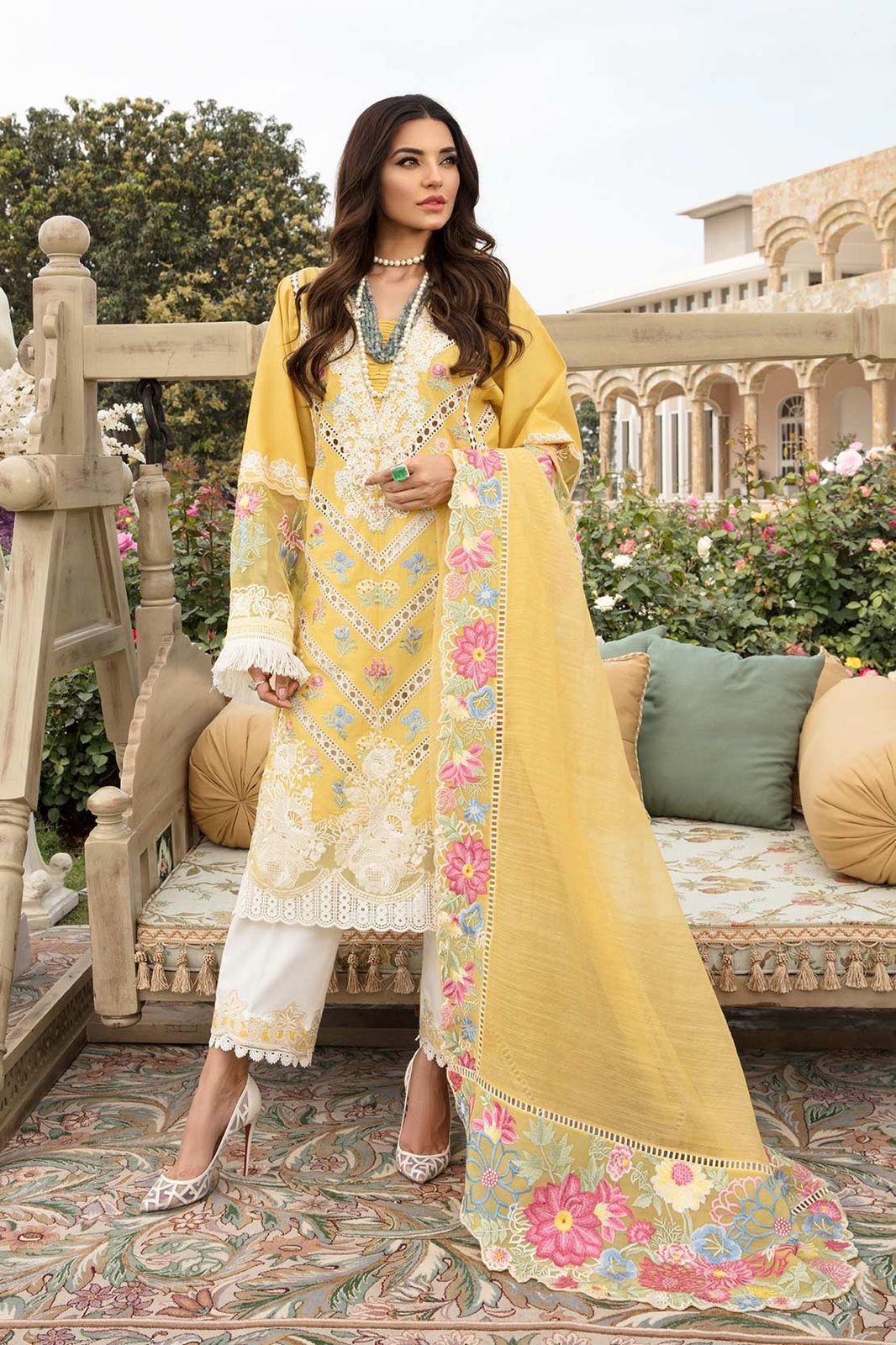 Crimson luxery chickenkari collection partywear