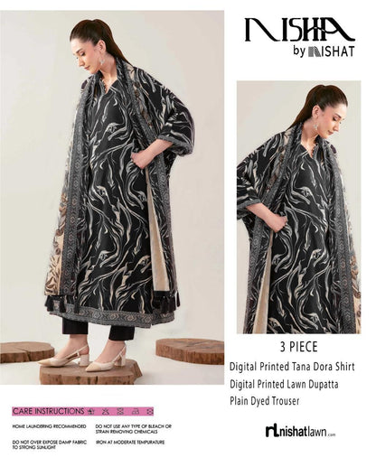 Nishat, Premium Printed Lawn Tana Dora Shirt