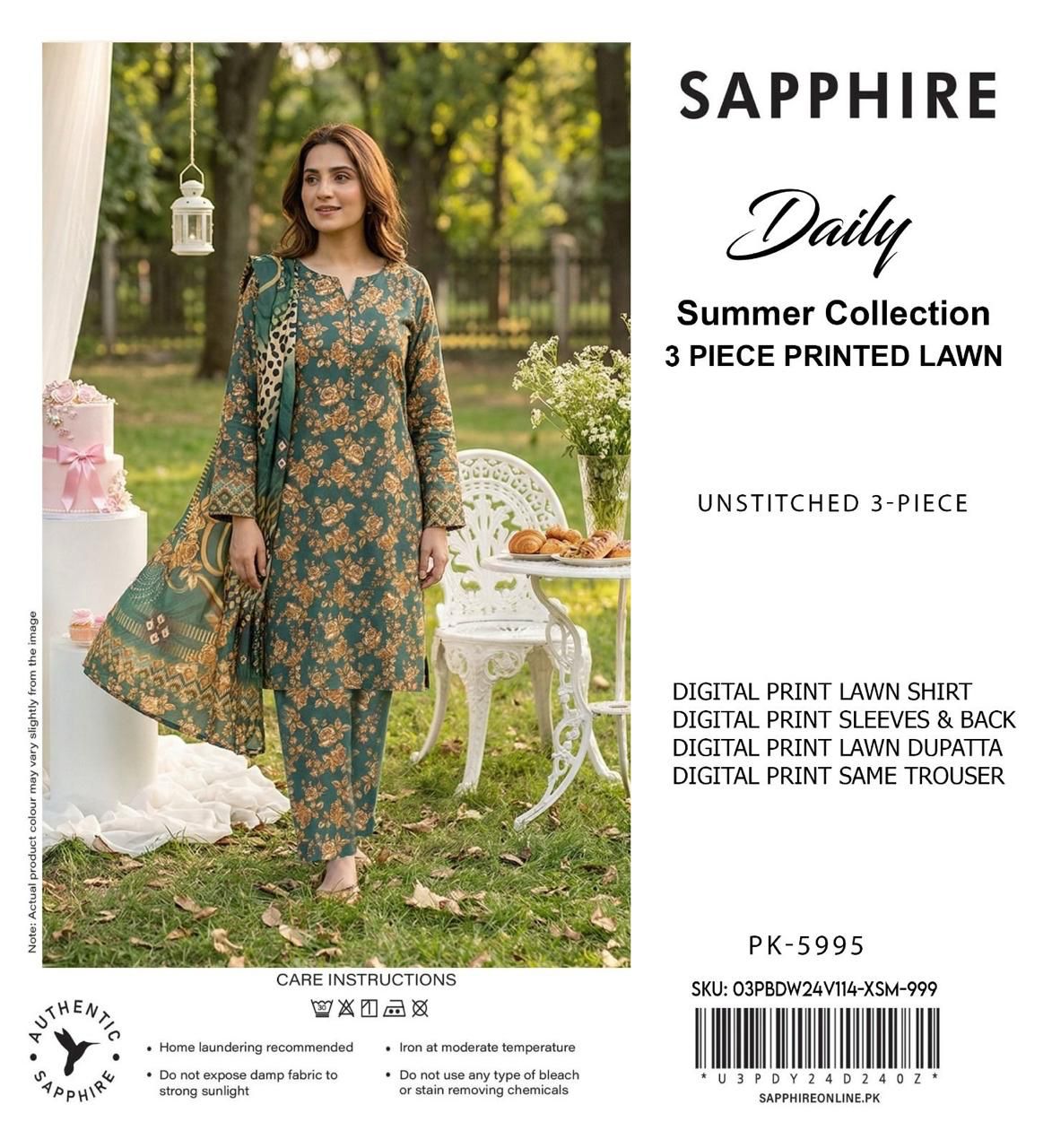 Sapphire,  Premium LAWN, 2026