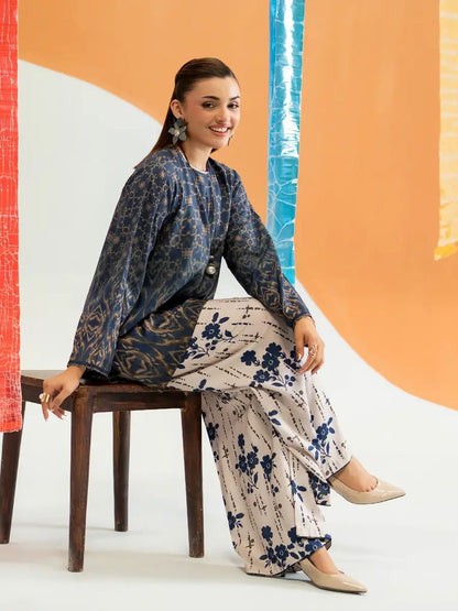 Gul- Ahmed, 02 PCS, printed UnStitched dress, Lawn90’88