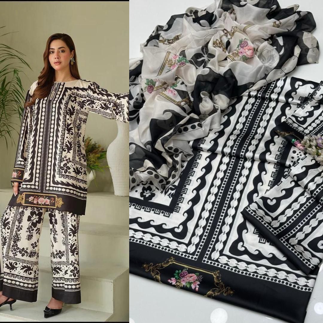 Lulusar, Tie & die digital printed 16 colour and design