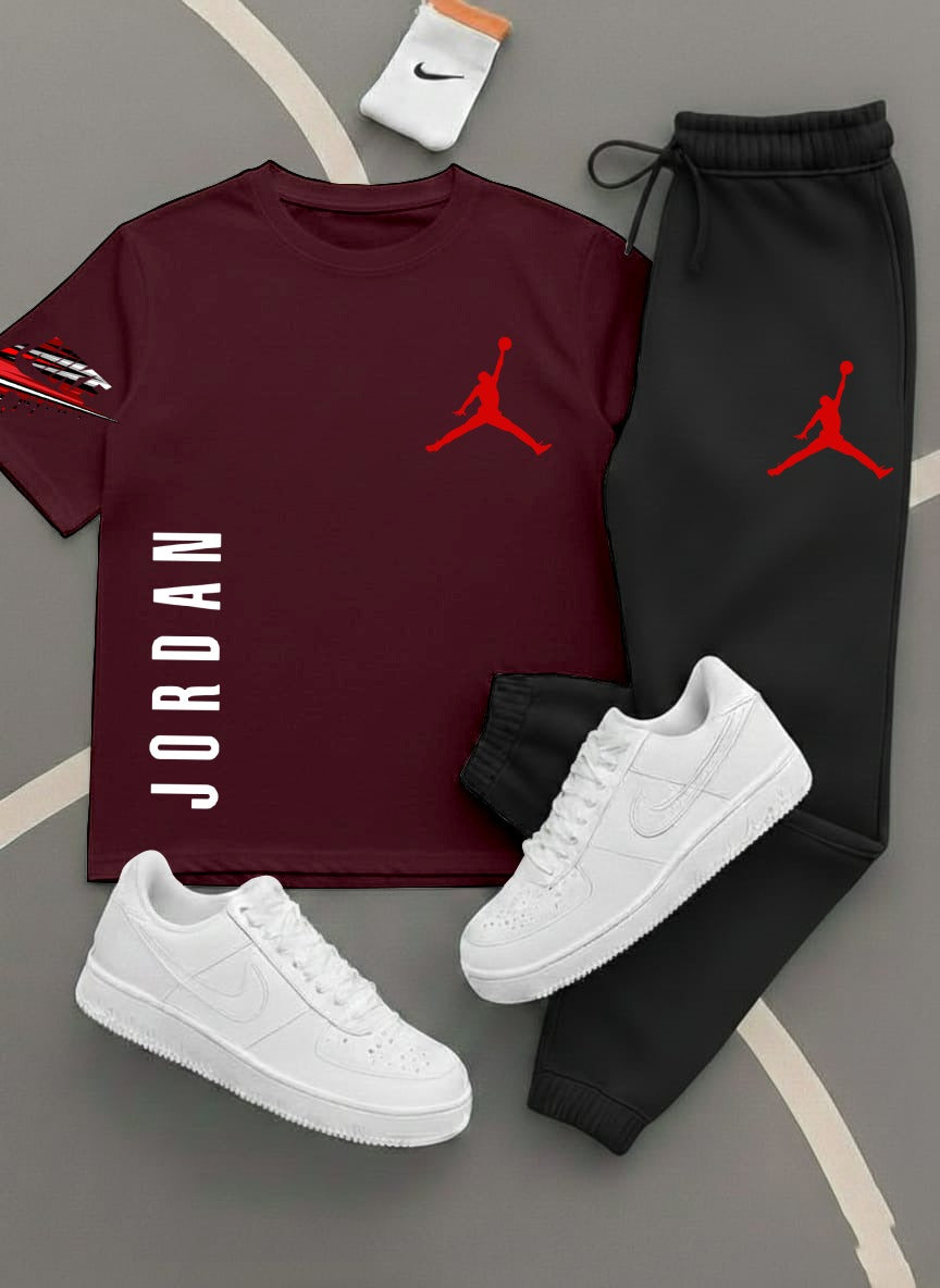 Jordan,Printed Track Suits for Men & Boys, T-Shirts + Trousers (Set) 11 colors