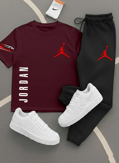 Jordan,Printed Track Suits for Men & Boys, T-Shirts + Trousers (Set) 11 colors