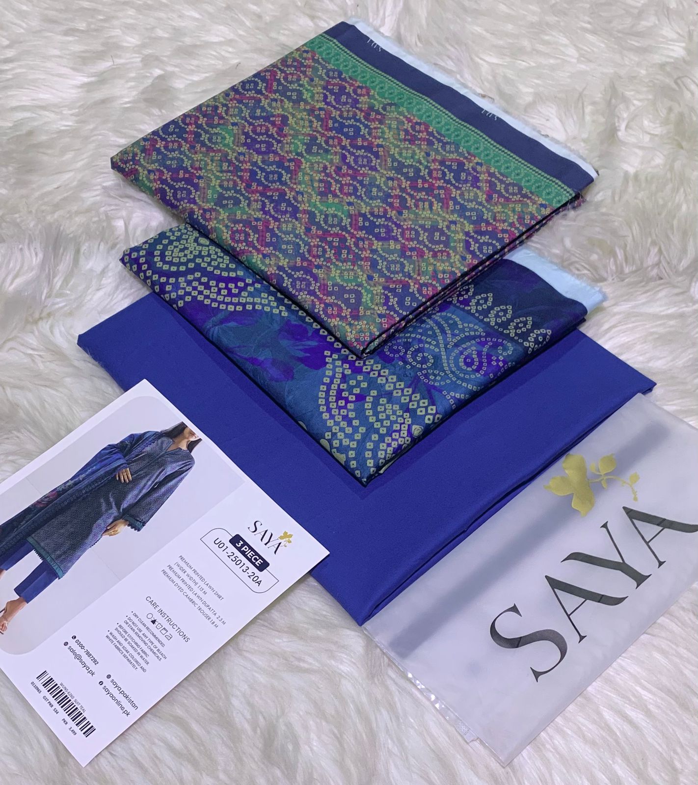 SAYA 2026 💯 Original *Printed 3pc Collection, Lawn