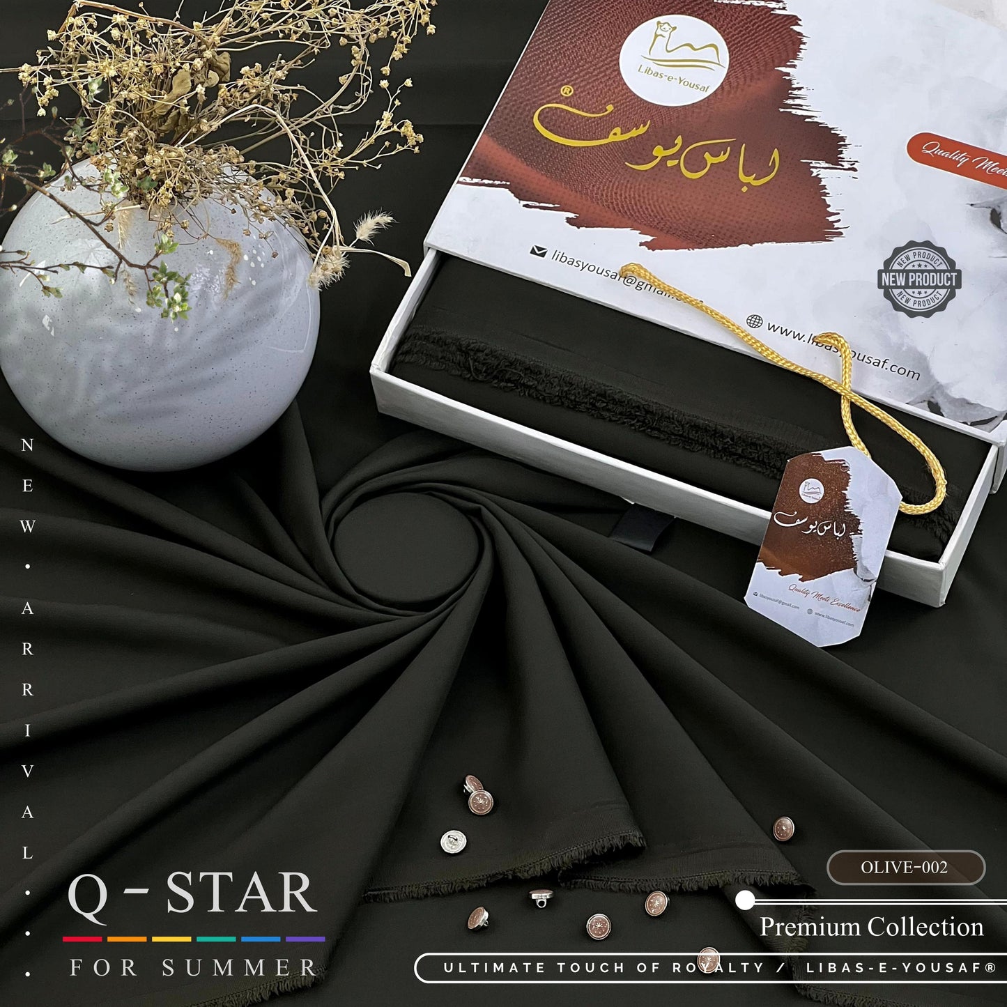 Libas-E-Yousaf, Q-Star, durable softness, & luxurious feel dress