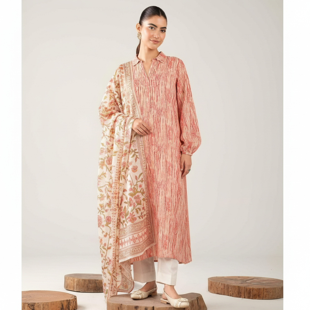 NISHA, by Nishat, Premium Printed Lawn Tana Dora Shirt