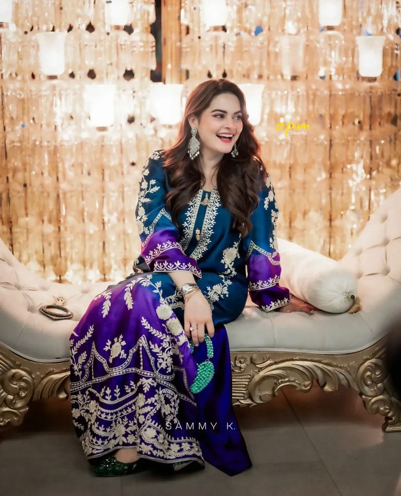 ETHNIC,Minal Khan Tie & Dye 3Pcs Luxury Lawn