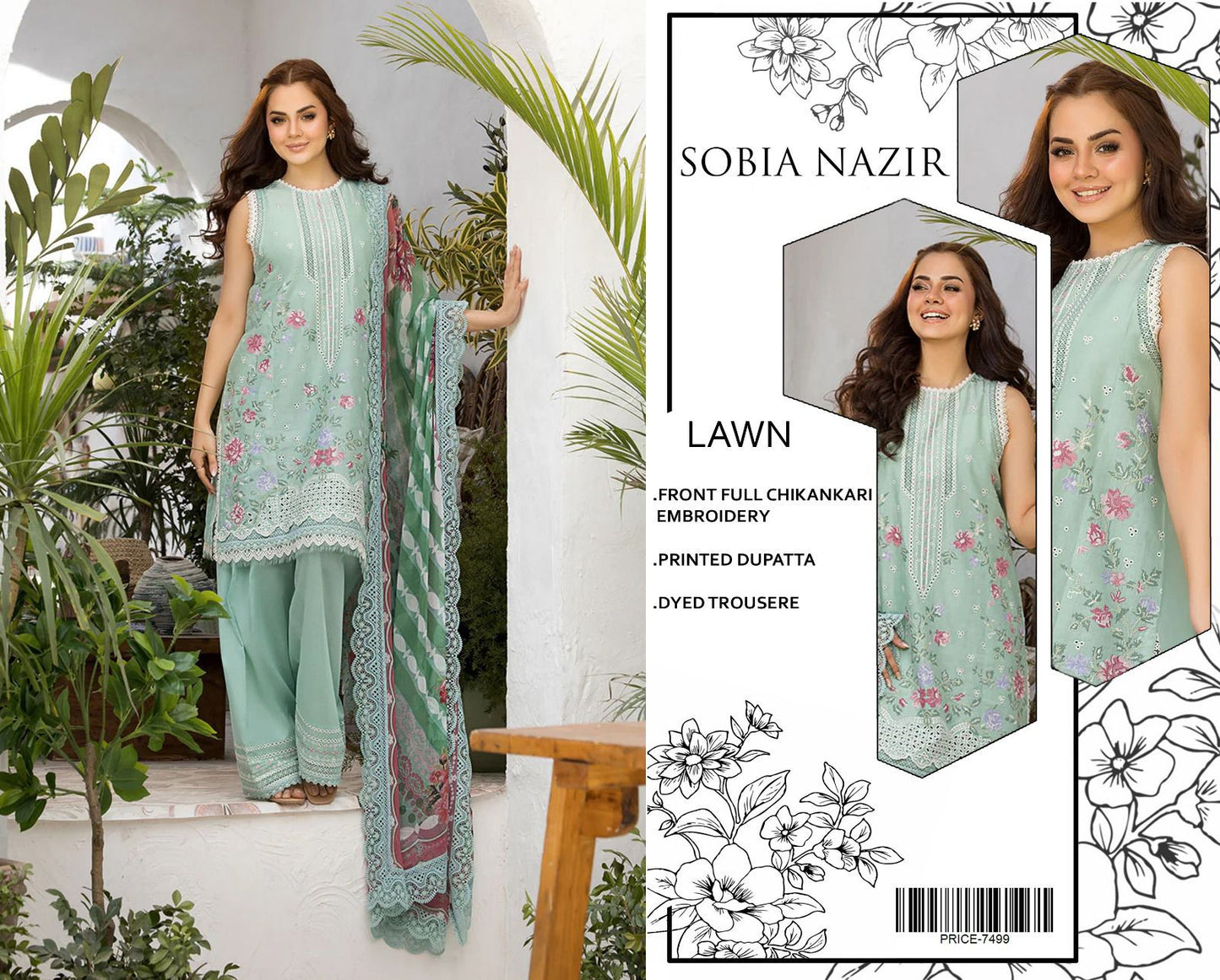 SOBIA NAZIR- Summer Banadora Lawn