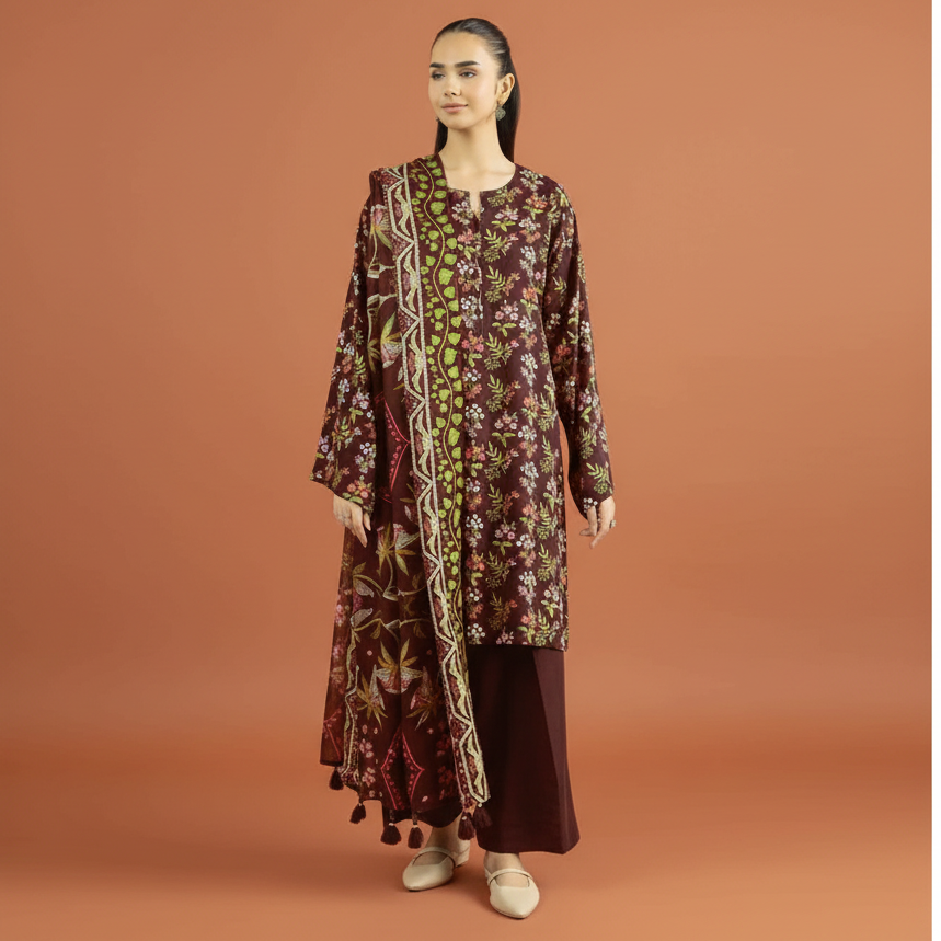 NISHA, by Nishat, Premium Printed Lawn Tana Dora Shirt