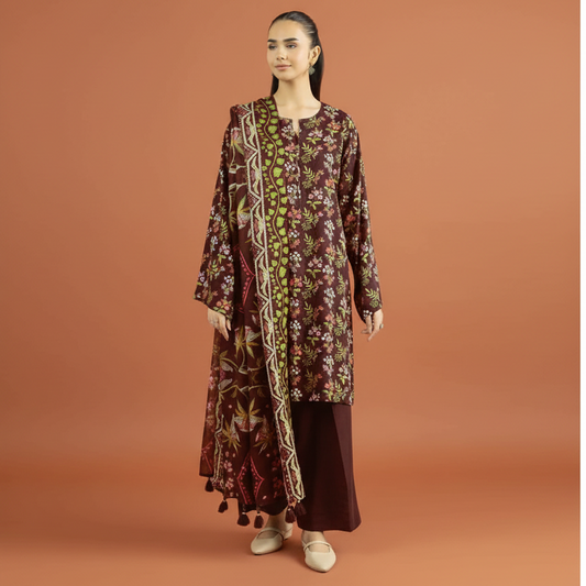 NISHA, by Nishat, Premium Printed Lawn Tana Dora Shirt