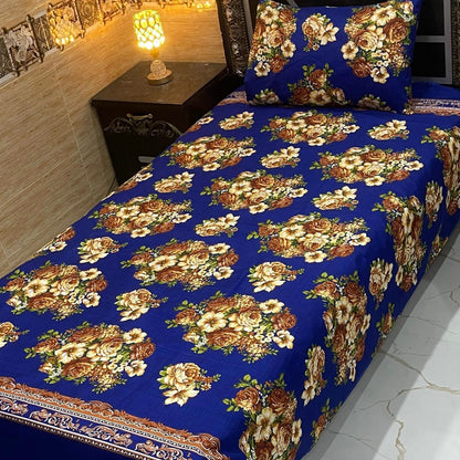 Alkaram 4Pc Mix Cotton Single Pair Bedsheets  6 colours