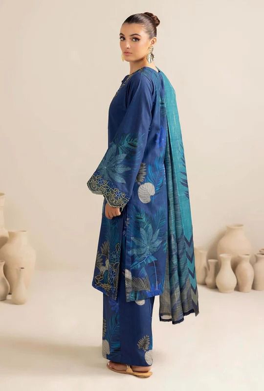 LAWN Fabric PCS, Front Lawn Printed,Daman Embroidery Patch