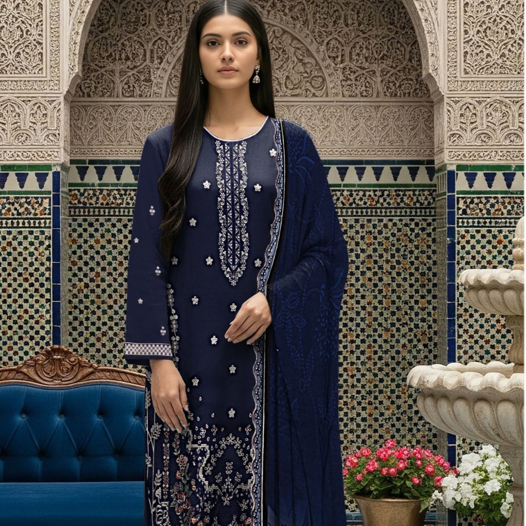 Minha,  MOST DEMANDING EDITION*03PCS UNSTITCHED SUIT