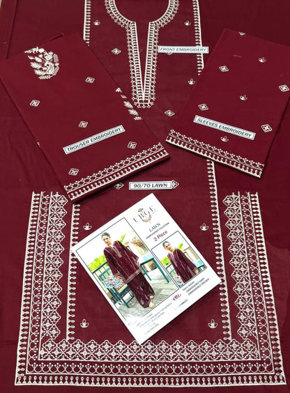 URGE,PURE 2PC EMBROIDERED, AIRJET 90/70 LAWN