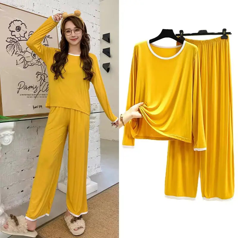 Women's & girls  pajama set long sleeve loose
